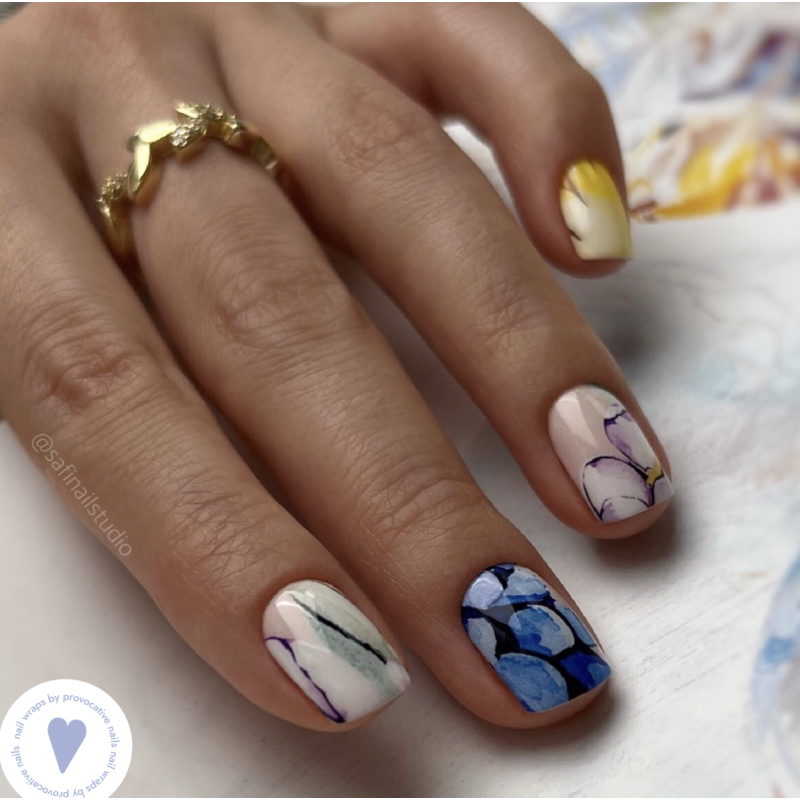 Nagelfolie Garden - Nail Wraps by provocative nails & safinailstudio-NAIL WRAPS SELBSTKLEBEND-Double Beauty Shop