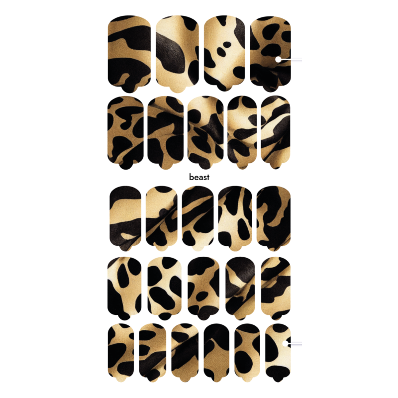 Nagelfolie Beast - Nail Wraps by provocative nails & safinailstudio-NAIL WRAPS SELBSTKLEBEND-Double Beauty Shop