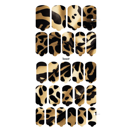 Nagelfolie Beast - Nail Wraps by provocative nails & safinailstudio