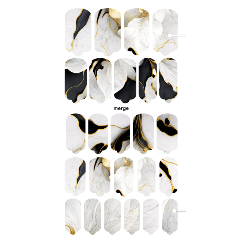 Nagelfolie Merge - Nail Wraps by provocative nails & safinailstudio-NAIL WRAPS SELBSTKLEBEND-Double Beauty Shop