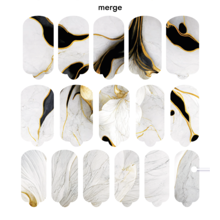 Nagelfolie Merge - Nail Wraps by provocative nails & safinailstudio