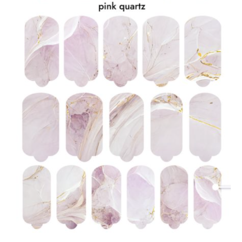 Nagelfolie Pink quartz - Nail Wraps by provocative nails & safinailstudio-NAIL WRAPS SELBSTKLEBEND-Double Beauty Shop