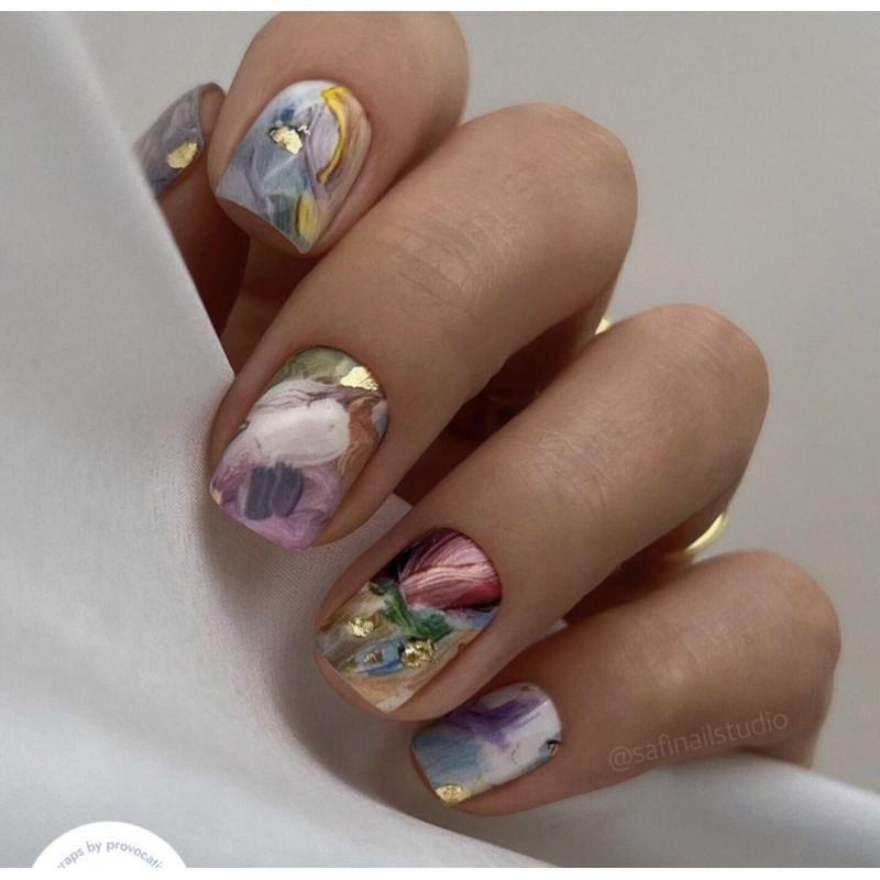 Nagelfolie Peony - Nail Wraps by provocative nails & safinailstudio