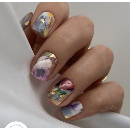 Nagelfolie Peony - Nail Wraps by provocative nails & safinailstudio