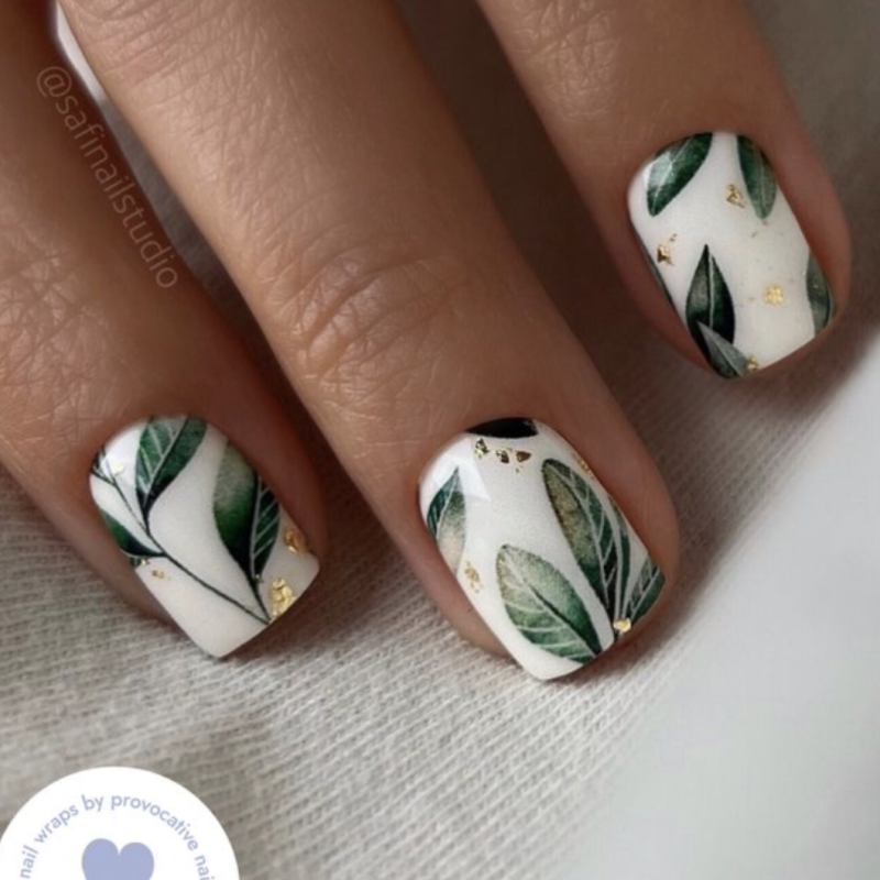 Nagelfolie Linden - Nail Wraps by provocative nails & safinailstudio-NAIL WRAPS SELBSTKLEBEND-Double Beauty Shop