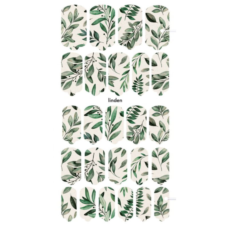 Nagelfolie Linden - Nail Wraps by provocative nails & safinailstudio-NAIL WRAPS SELBSTKLEBEND-Double Beauty Shop