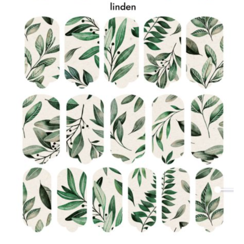 Nagelfolie Linden - Nail Wraps by provocative nails & safinailstudio-NAIL WRAPS SELBSTKLEBEND-Double Beauty Shop