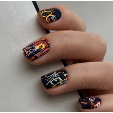 Nagelfolie Mon lisa - Nail Wraps by provocative nails & safinailstudio