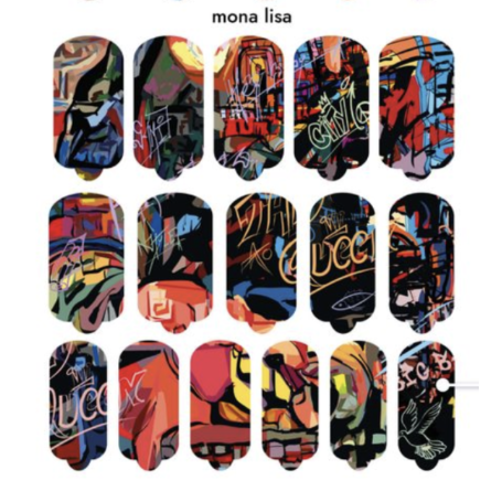 Nagelfolie Mon lisa - Nail Wraps by provocative nails & safinailstudio