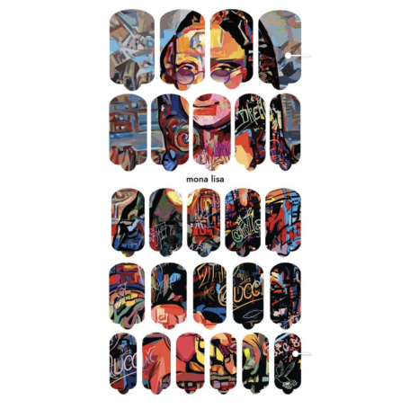 Nagelfolie Mon lisa - Nail Wraps by provocative nails & safinailstudio