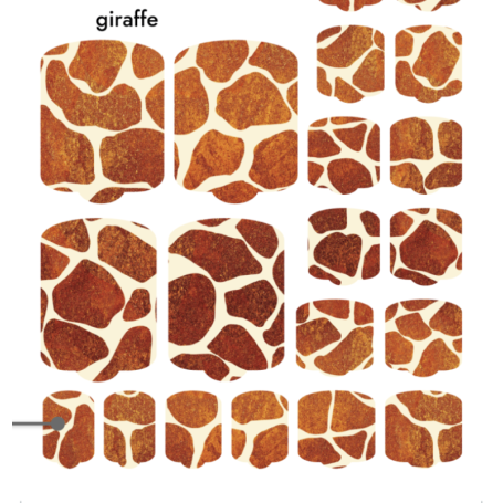 Nagelfolie Giraffe - PEDIKÜRE Nail Wraps by Provocative Nails