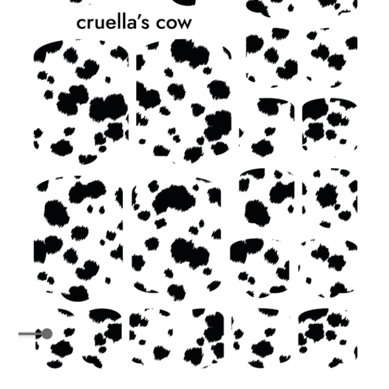 Nagelfolie Cruellas cow - PEDIKÜRE Nail Wraps by Provocative Nails-NAIL WRAPS SELBSTKLEBEND-Double Beauty Shop