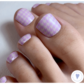 Nagelfolie Hound's tooth - PEDIKÜRE Nail Wraps by...