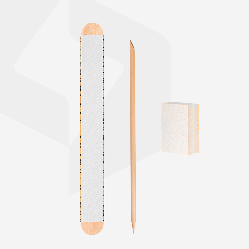 3-Teiliges Maniküre-Pediküre Mini Set STALEKS-Feilen und Buffer-Double Beauty Shop