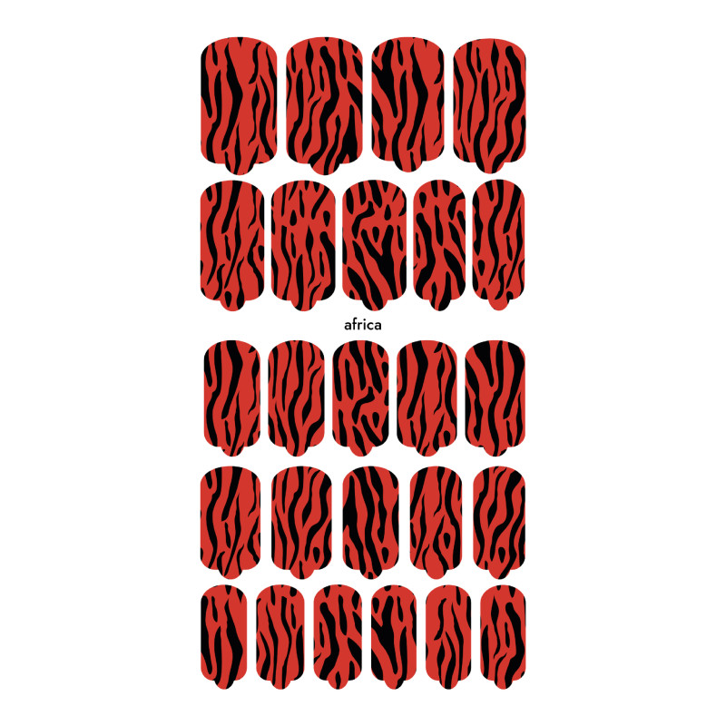 Nagelfolie Africa - Nail Wraps by Provocative Nails-NAIL WRAPS SELBSTKLEBEND-Double Beauty Shop
