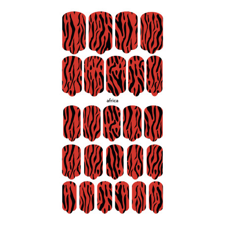 Nagelfolie Africa - Nail Wraps by Provocative Nails
