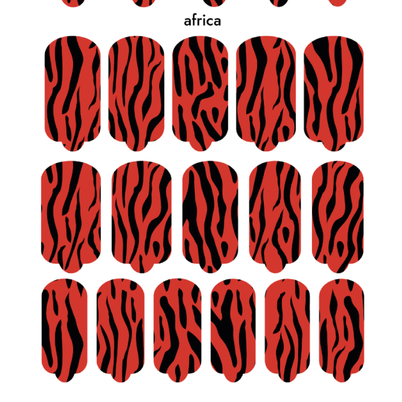 Nagelfolie Africa - Nail Wraps by Provocative Nails-NAIL WRAPS SELBSTKLEBEND-Double Beauty Shop