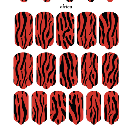 Nagelfolie Africa - Nail Wraps by Provocative Nails