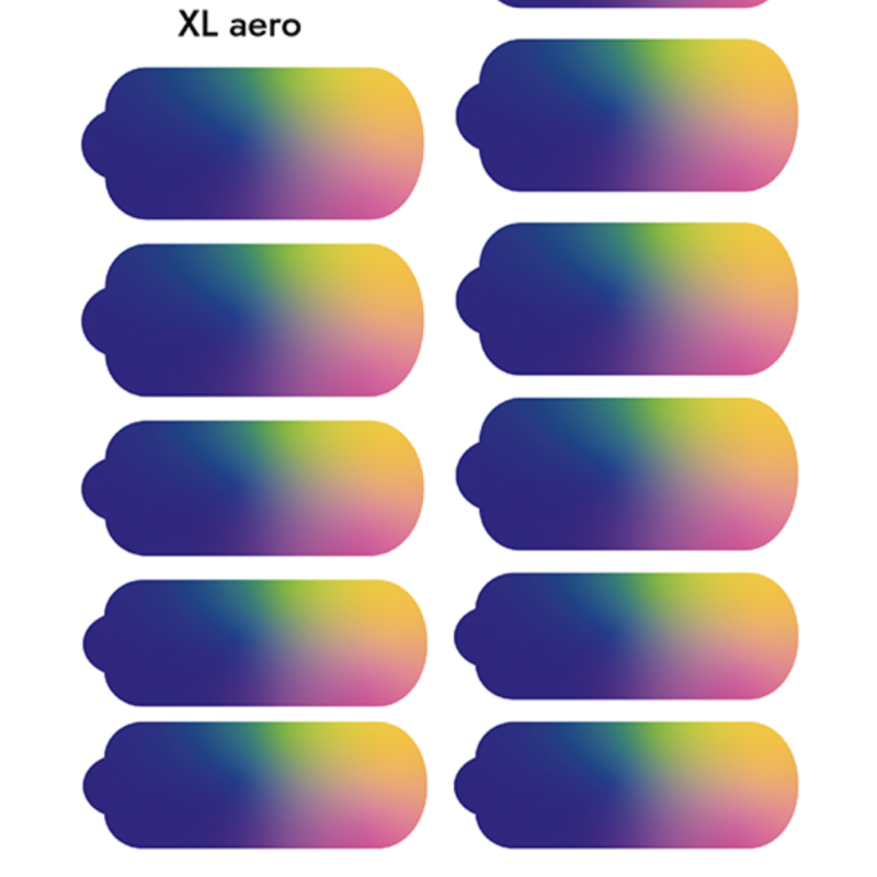 Nagelfolie Aero XL - Nail Wraps by Provocative Nails-NAIL WRAPS SELBSTKLEBEND-Double Beauty Shop