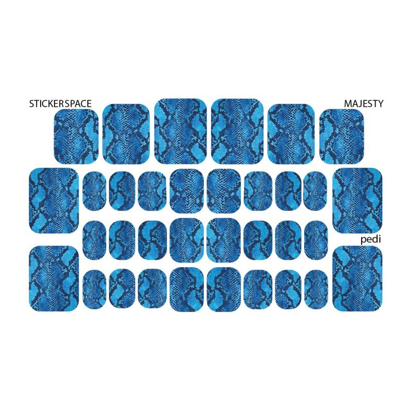 Majesty - PEDIKÜRE Nail Wraps StickerSpace-NAIL WRAPS SELBSTKLEBEND-Double Beauty Shop