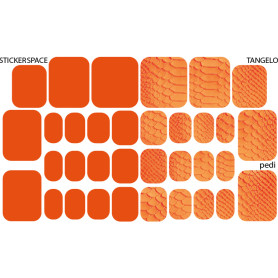 TANGELO - PEDIKÜRE Nail Wraps StickerSpace 2
