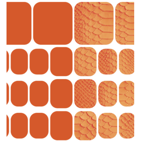 TANGELO - PEDIKÜRE Nail Wraps StickerSpace