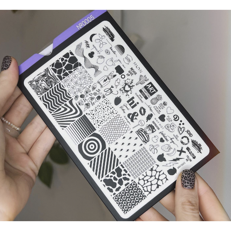 0005 stamping schablone + design blatt ART STAMPING-ALLE SCHABLONEN-Double Beauty Shop