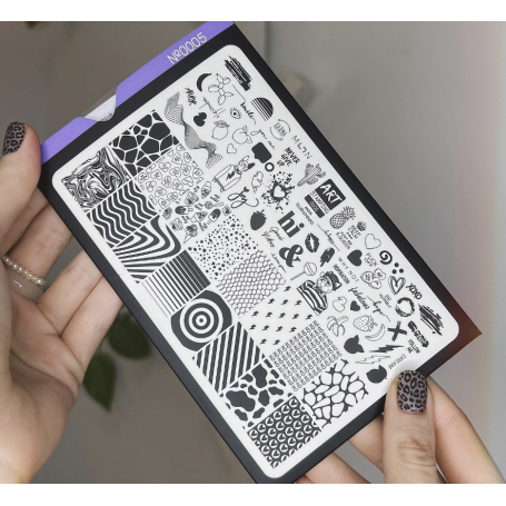 0005 stamping schablone + design blatt ART STAMPING