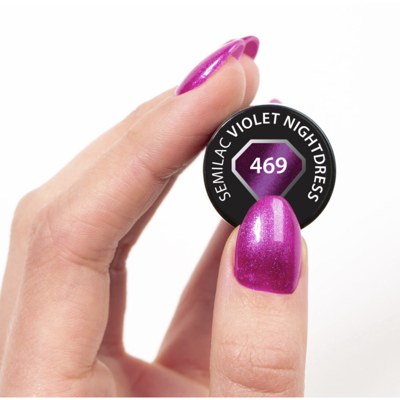 469 Violet Nightdress - UV Nagellack Cat Eye 7ml Semilac-Online-Shop-Double Beauty Shop
