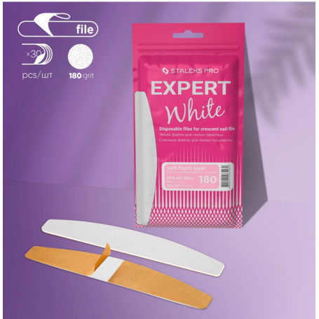 30 x Ersatzfeile WHITE SOFT BASE (DFE-40) für Untersatz MBE-40 STALEKS