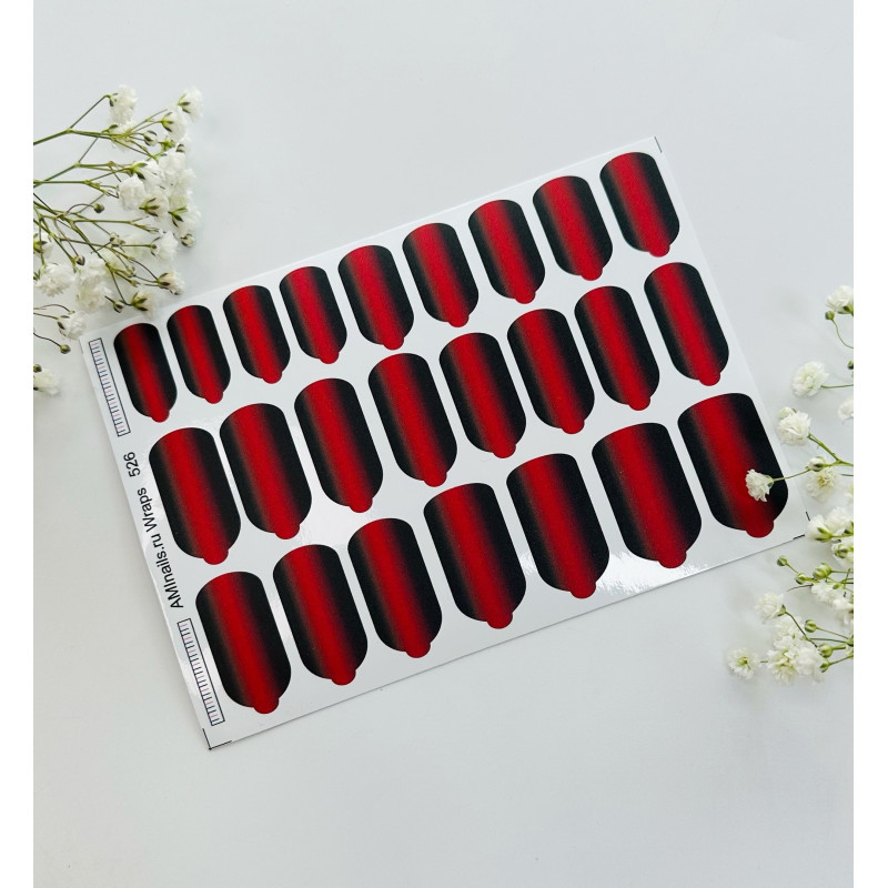 Nagelfolie 526 Nail Wraps für Maniküre AMINAILS-NAIL WRAPS SELBSTKLEBEND-Double Beauty Shop