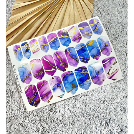 Nagelfolie 19 Foil Nail Wraps für Maniküre AMINAILS