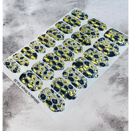 Nagelfolie 39 Foil Nail Wraps für Maniküre AMINAILS