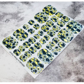 Nagelfolie 41 Foil Nail Wraps für Pediküre AMINAILS 2