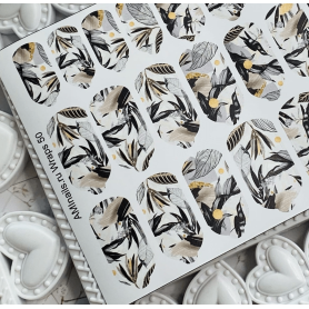 Nagelfolie 50 Nail Wraps für Maniküre AMINAILS