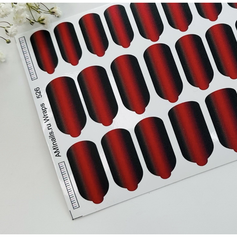 Nagelfolie 526 Nail Wraps für Maniküre AMINAILS-NAIL WRAPS SELBSTKLEBEND-Double Beauty Shop