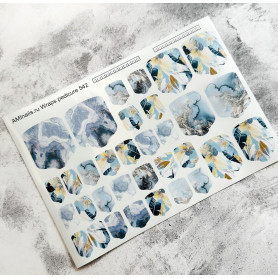 Nagelfolie 542 Nail Wraps für Pediküre AMINAILS 2