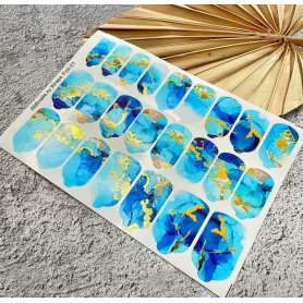 Nagelfolie 21 Foil Nail Wraps für Maniküre AMINAILS 2