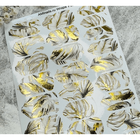 Nagelfolie 22 Foil Nail Wraps für Maniküre AMINAILS