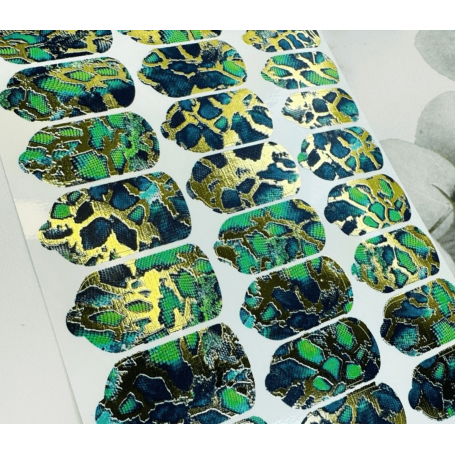 Nagelfolie 32 Foil Nail Wraps für Maniküre AMINAILS