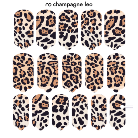 Nagelfolie Champagne leo - Nail Wraps by Provocative Nails