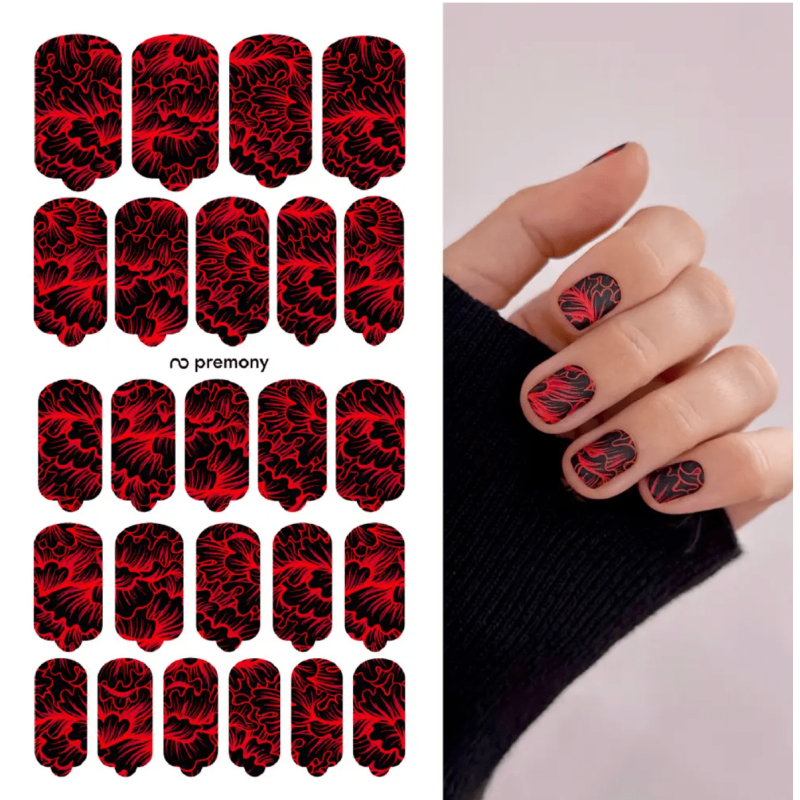 Nagelfolie Premony - Nail Wraps by Provocative Nails-NAIL WRAPS SELBSTKLEBEND-Double Beauty Shop