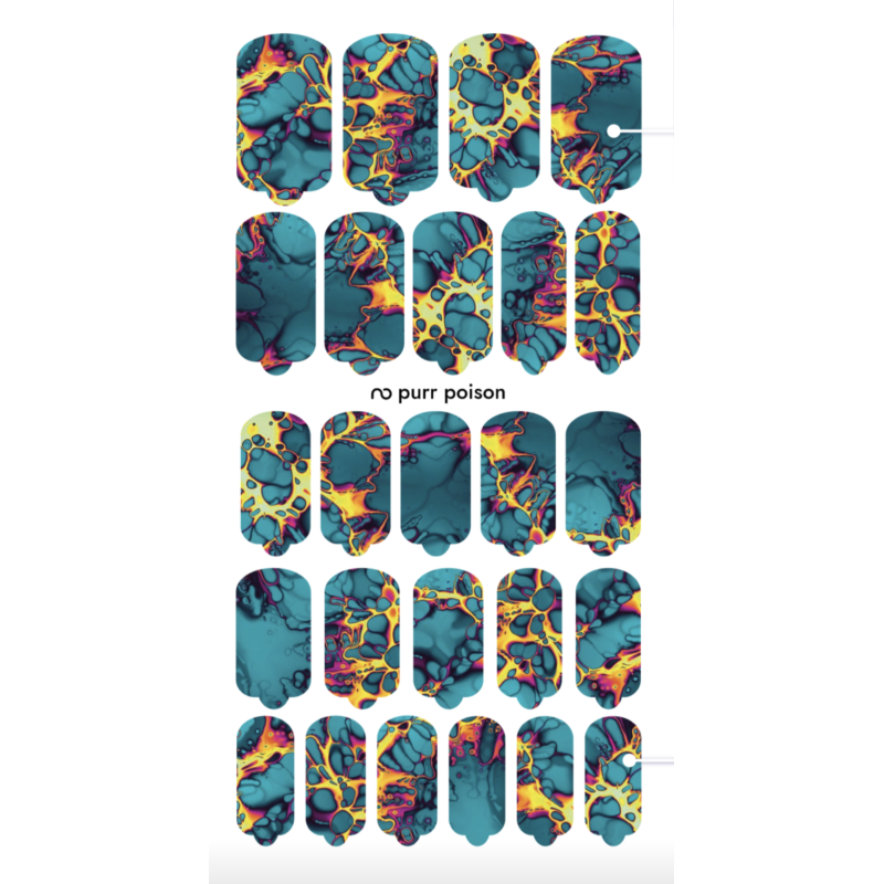 Nagelfolie Purr poison - Nail Wraps by Provocative Nails-NAIL WRAPS SELBSTKLEBEND-Double Beauty Shop