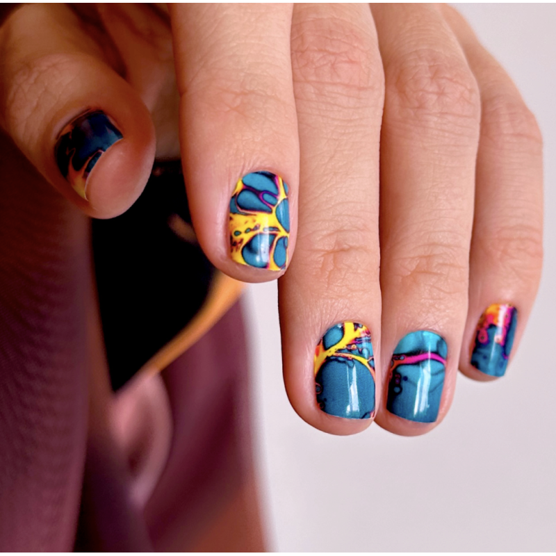 Nagelfolie Purr poison - Nail Wraps by Provocative Nails-NAIL WRAPS SELBSTKLEBEND-Double Beauty Shop