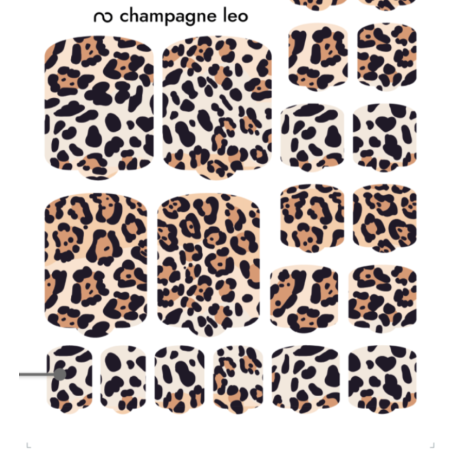 Nagelfolie Champagne leo - PEDIKÜRE Nail Wraps by Provocative Nails