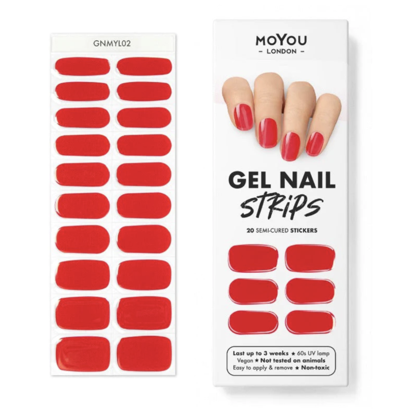 RED RIDDING HOOD - Gel Nail Strip (Gel Wraps) MoYou London-WRAPS-Double Beauty Shop
