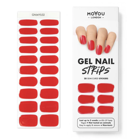 RED RIDDING HOOD - Gel Nail Strip (Gel Wraps) MoYou London