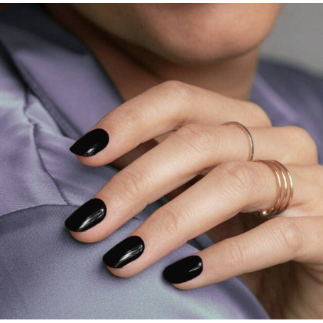 JET BLACK - Gel Nail Strip (Gel Wraps) MoYou London