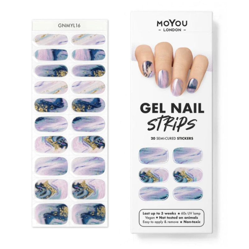 MARBLE CAKE - Gel Nail Strip (Gel Wraps) MoYou London-WRAPS-Double Beauty Shop