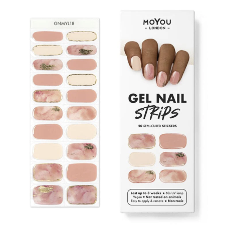 LOST MARBLES - Gel Nail Strip (Gel Wraps) MoYou London